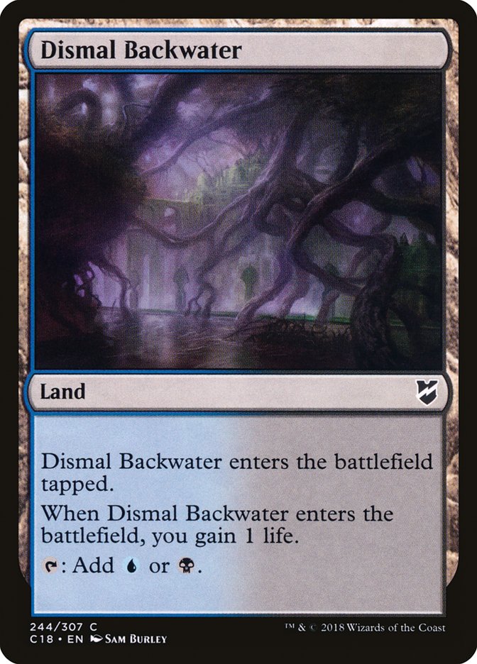 Dismal Backwater [Commander 2018] MTG Single Magic: The Gathering    | Red Claw Gaming