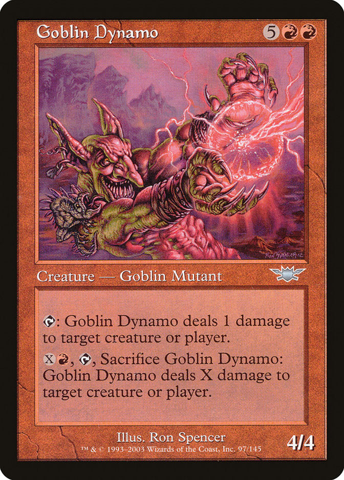 Goblin Dynamo [Legions] MTG Single Magic: The Gathering    | Red Claw Gaming