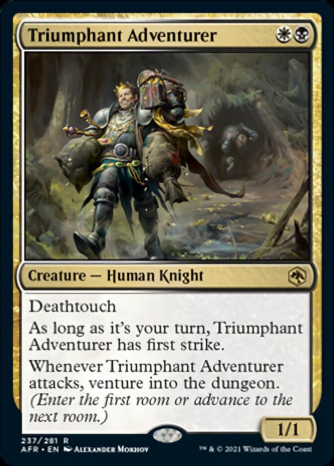 Triumphant Adventurer [Dungeons & Dragons: Adventures in the Forgotten Realms] MTG Single Magic: The Gathering    | Red Claw Gaming