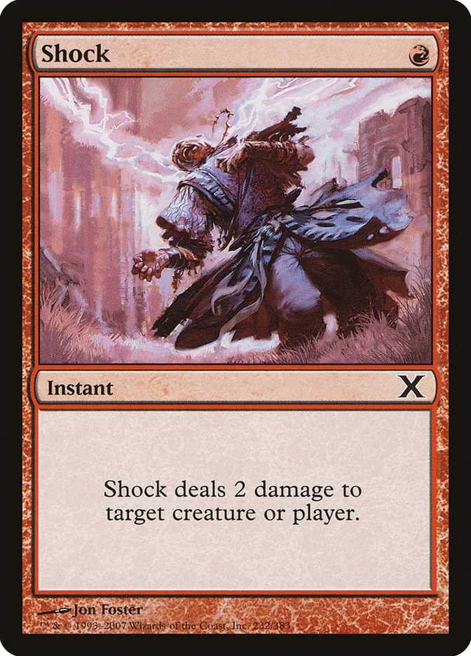 Shock [Tenth Edition] MTG Single Magic: The Gathering    | Red Claw Gaming