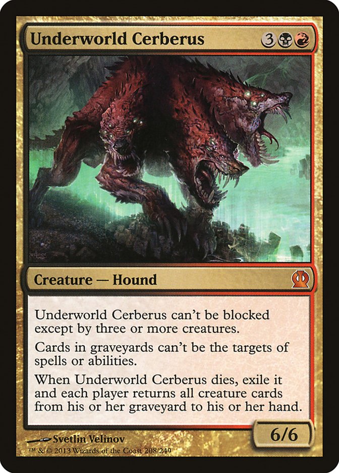 Underworld Cerberus [Theros] MTG Single Magic: The Gathering    | Red Claw Gaming