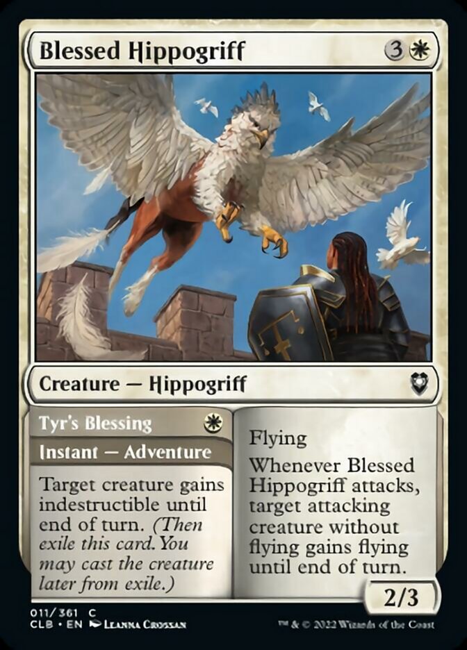 Blessed Hippogriff // Tyr's Blessing [Commander Legends: Battle for Baldur's Gate] MTG Single Magic: The Gathering    | Red Claw Gaming