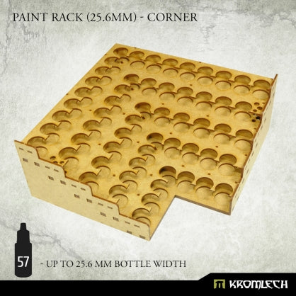 Kromlech Tools Paint Rack Corner (25.6mm Dropper bottlel) Minatures Kromlech    | Red Claw Gaming