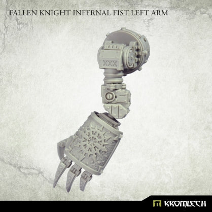 Fallen Knight Infernal Fist Arm [left] (1) Minatures Kromlech    | Red Claw Gaming