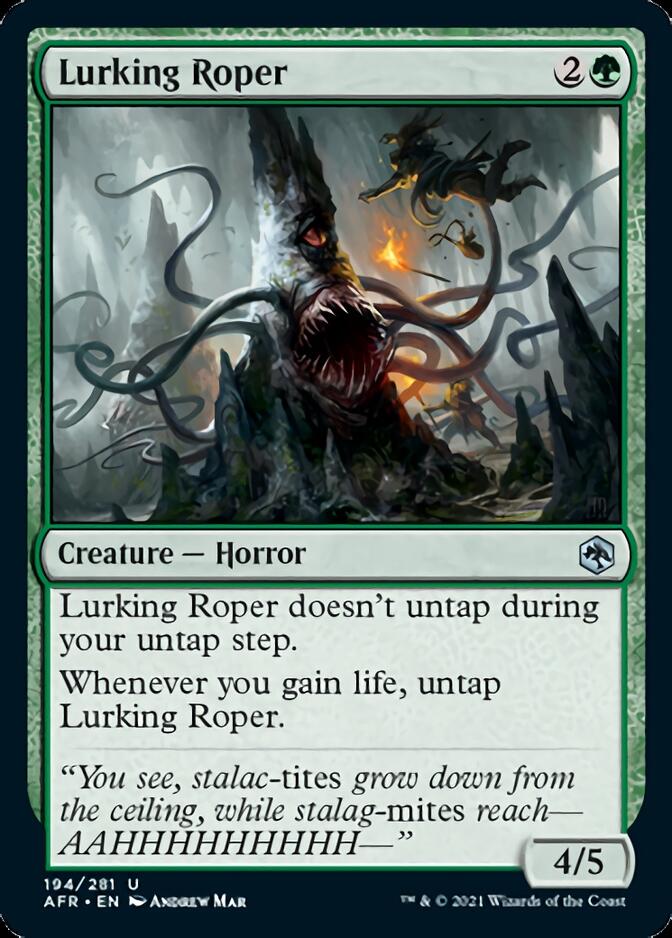 Lurking Roper [Dungeons & Dragons: Adventures in the Forgotten Realms] MTG Single Magic: The Gathering    | Red Claw Gaming