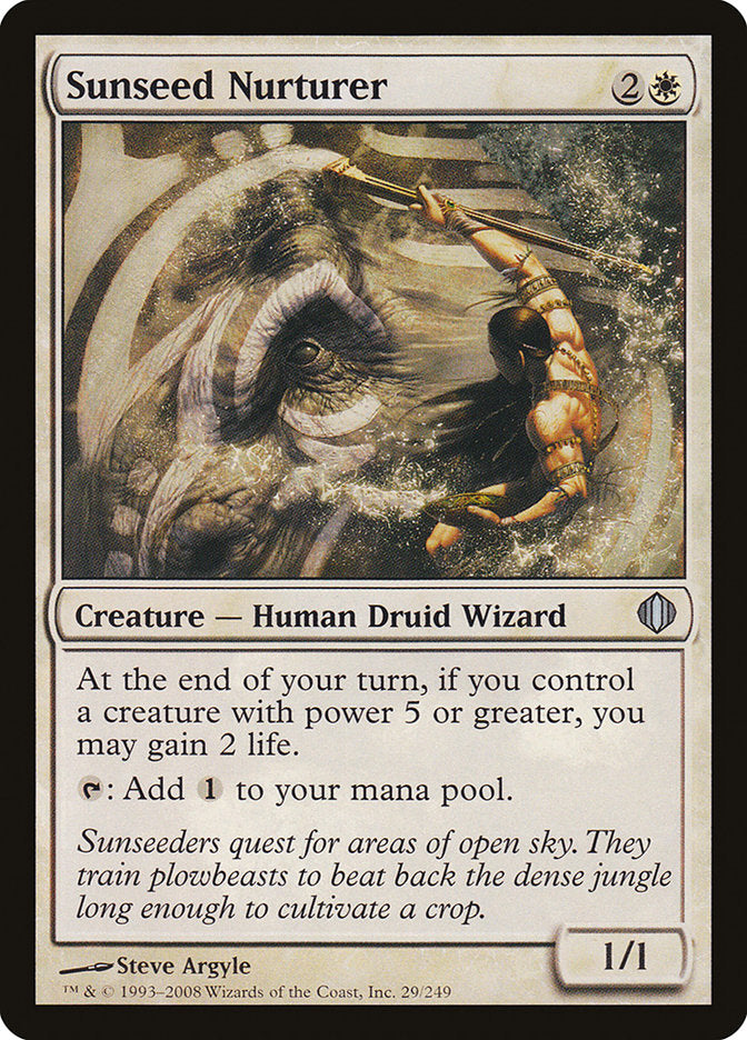 Sunseed Nurturer [Shards of Alara] MTG Single Magic: The Gathering    | Red Claw Gaming
