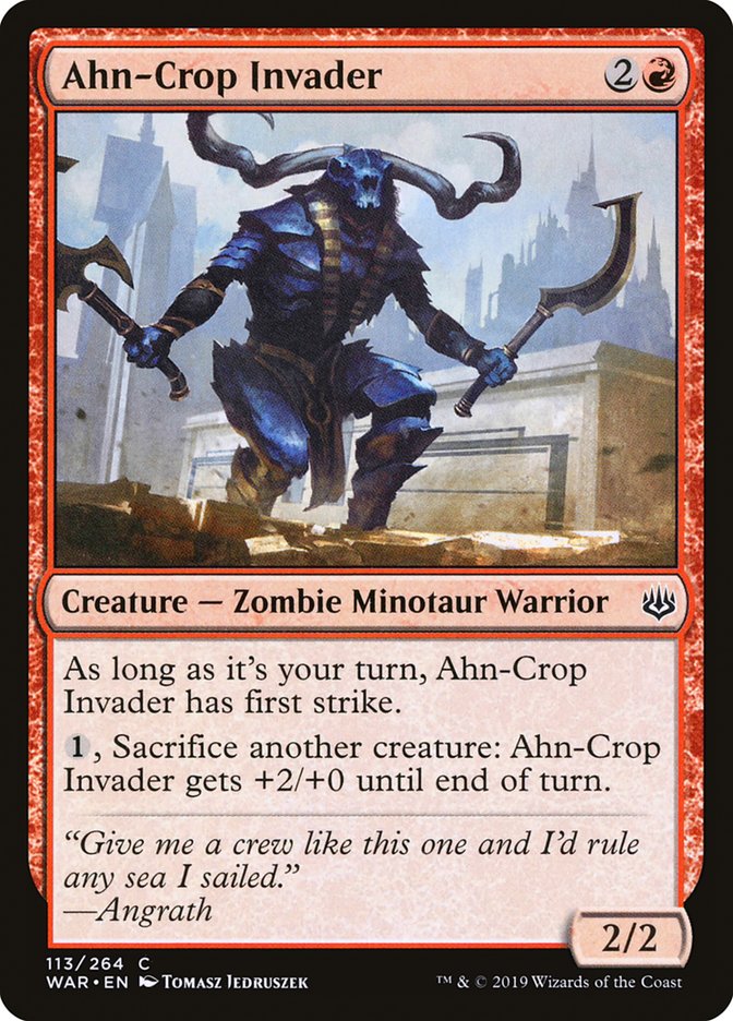 Ahn-Crop Invader [War of the Spark] MTG Single Magic: The Gathering    | Red Claw Gaming