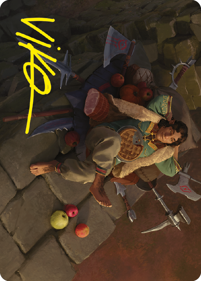 Merry, Warden of Isengard Art Card (Gold-Stamped Signature) [The Lord of the Rings: Tales of Middle-earth Art Series] MTG Single Magic: The Gathering    | Red Claw Gaming