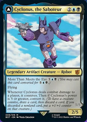 Cyclonus, the Saboteur // Cyclonus, Cybertronian Fighter [Transformers] MTG Single Magic: The Gathering    | Red Claw Gaming