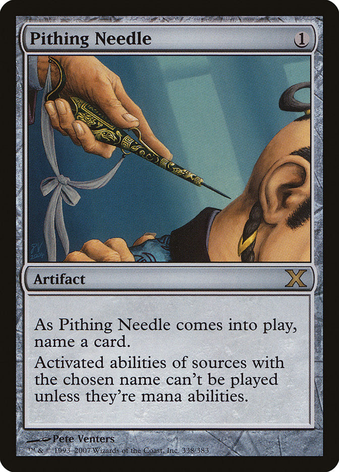 Pithing Needle [Tenth Edition] MTG Single Magic: The Gathering    | Red Claw Gaming