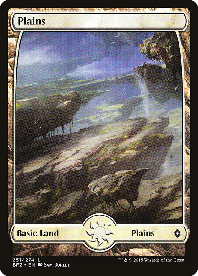 Plains (251) (Full Art) [Battle for Zendikar] MTG Single Magic: The Gathering    | Red Claw Gaming