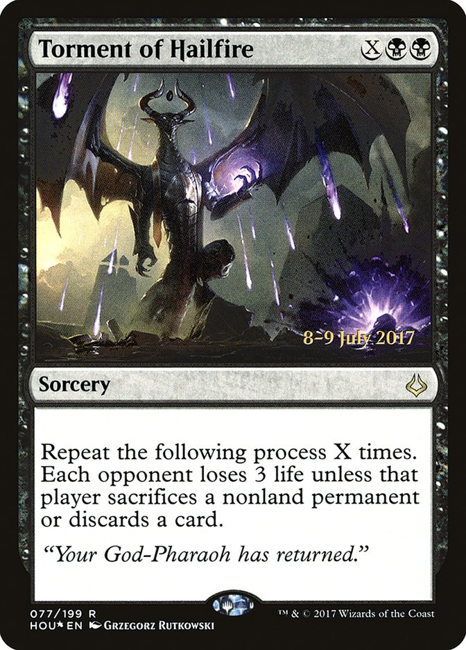 Torment of Hailfire [Hour of Devastation Prerelease Promos] MTG Single Magic: The Gathering    | Red Claw Gaming
