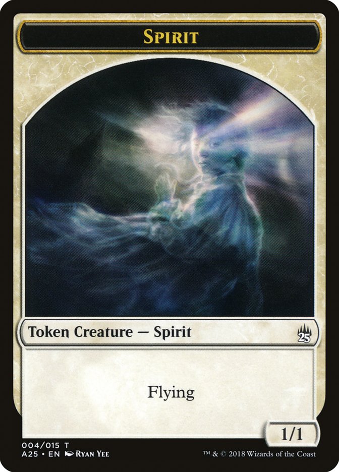 Spirit Token (004/015) [Masters 25 Tokens] MTG Single Magic: The Gathering    | Red Claw Gaming