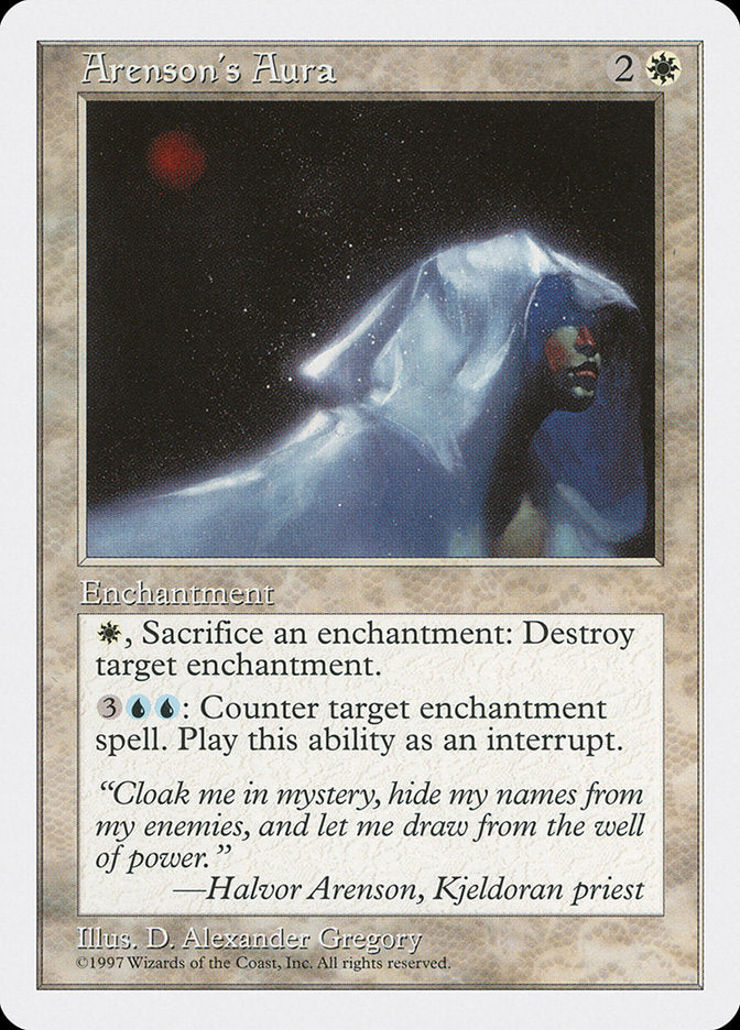 Arenson's Aura [Fifth Edition] MTG Single Magic: The Gathering    | Red Claw Gaming