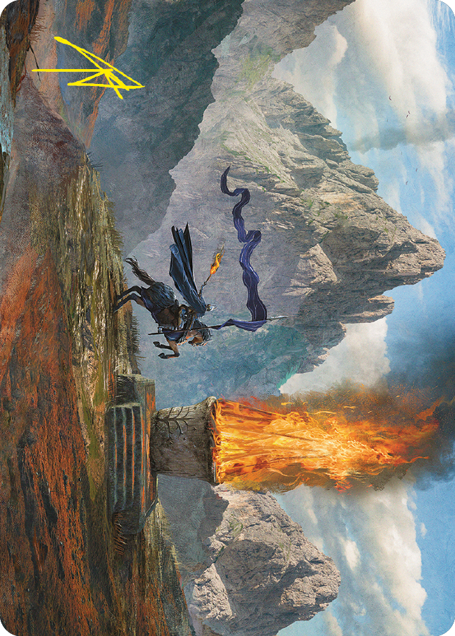 Call for Aid Art Card (Gold-Stamped Signature) [The Lord of the Rings: Tales of Middle-earth Art Series] MTG Single Magic: The Gathering    | Red Claw Gaming