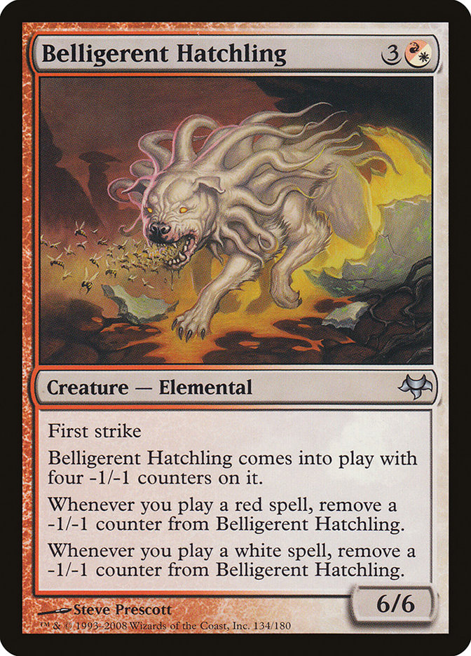 Belligerent Hatchling [Eventide] MTG Single Magic: The Gathering    | Red Claw Gaming