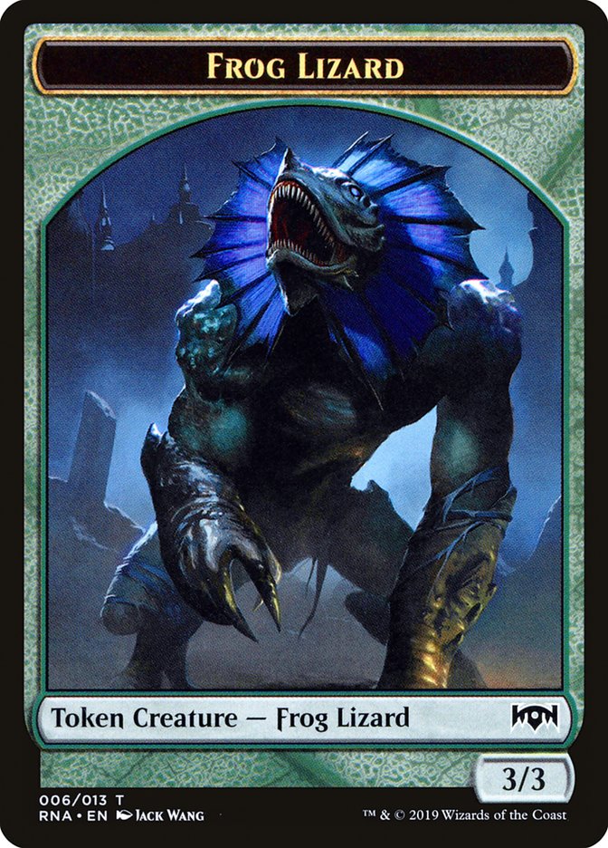 Frog Lizard Token [Ravnica Allegiance Tokens] MTG Single Magic: The Gathering    | Red Claw Gaming