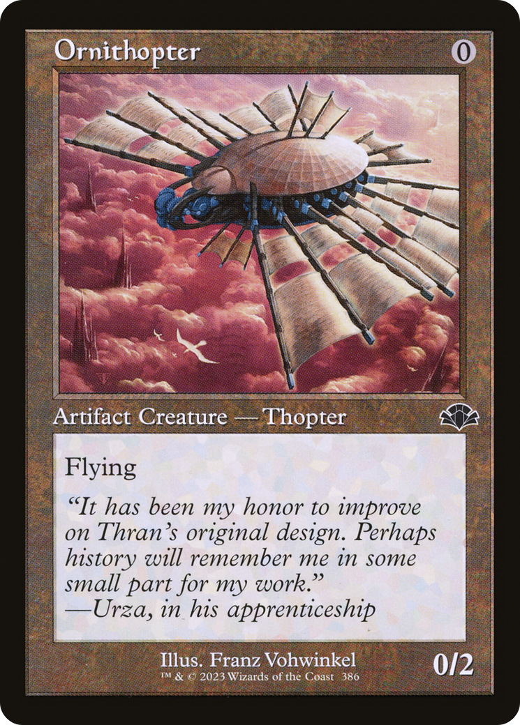Ornithopter (Retro) [Dominaria Remastered] MTG Single Magic: The Gathering    | Red Claw Gaming