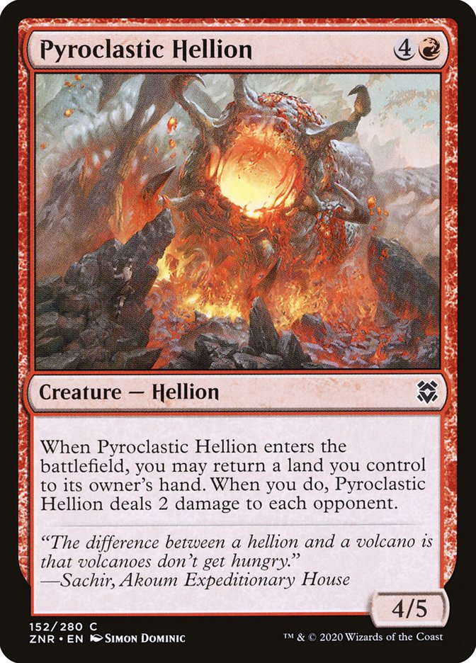 Pyroclastic Hellion [Zendikar Rising] MTG Single Magic: The Gathering    | Red Claw Gaming