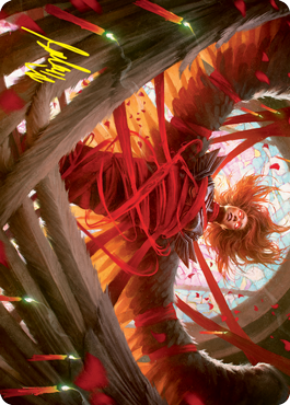Sigarda's Imprisonment Art Card (Gold-Stamped Signature) [Innistrad: Crimson Vow Art Series] MTG Single Magic: The Gathering    | Red Claw Gaming