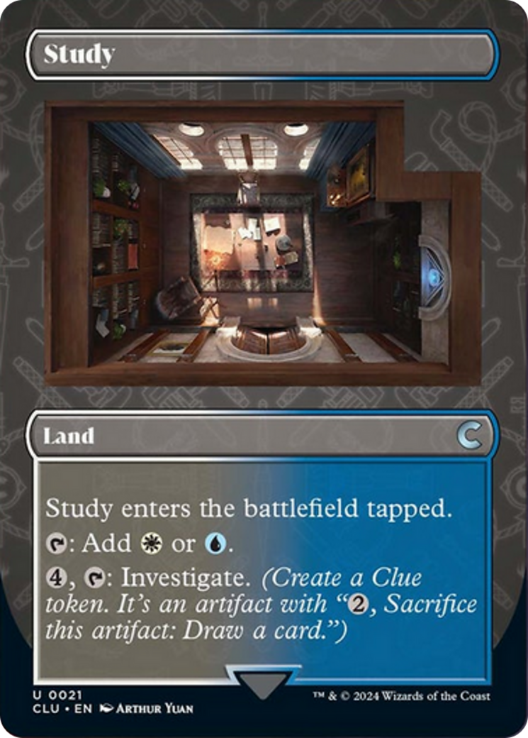 Study (Borderless) [Ravnica: Clue Edition] MTG Single Magic: The Gathering    | Red Claw Gaming