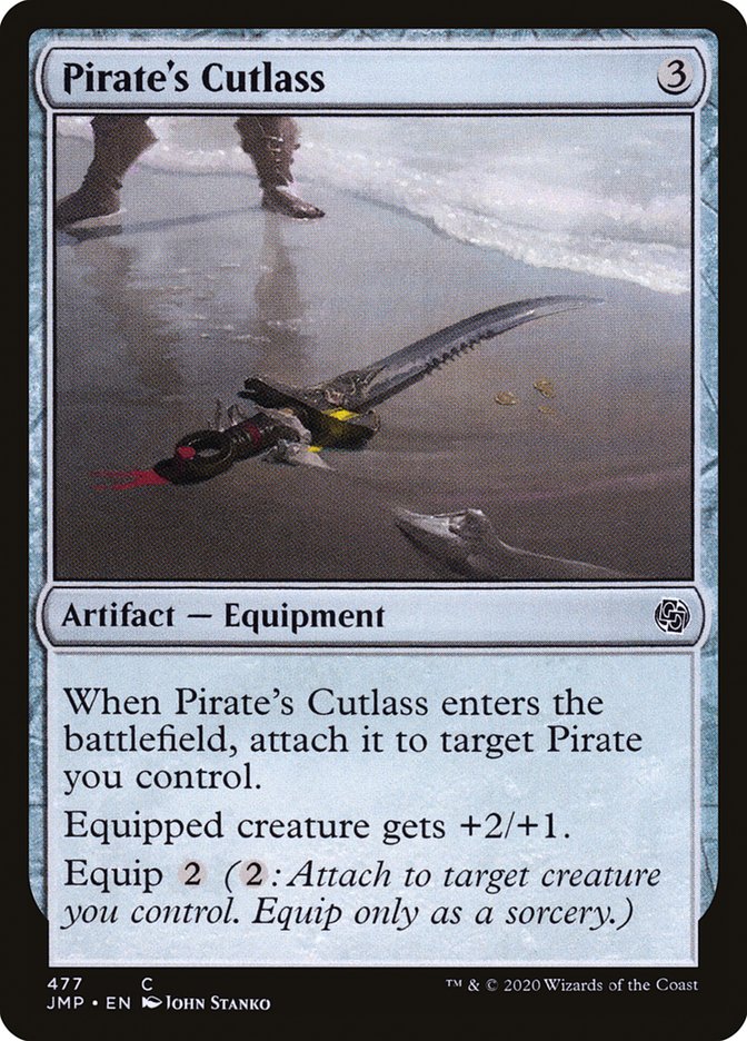 Pirate's Cutlass [Jumpstart] MTG Single Magic: The Gathering    | Red Claw Gaming