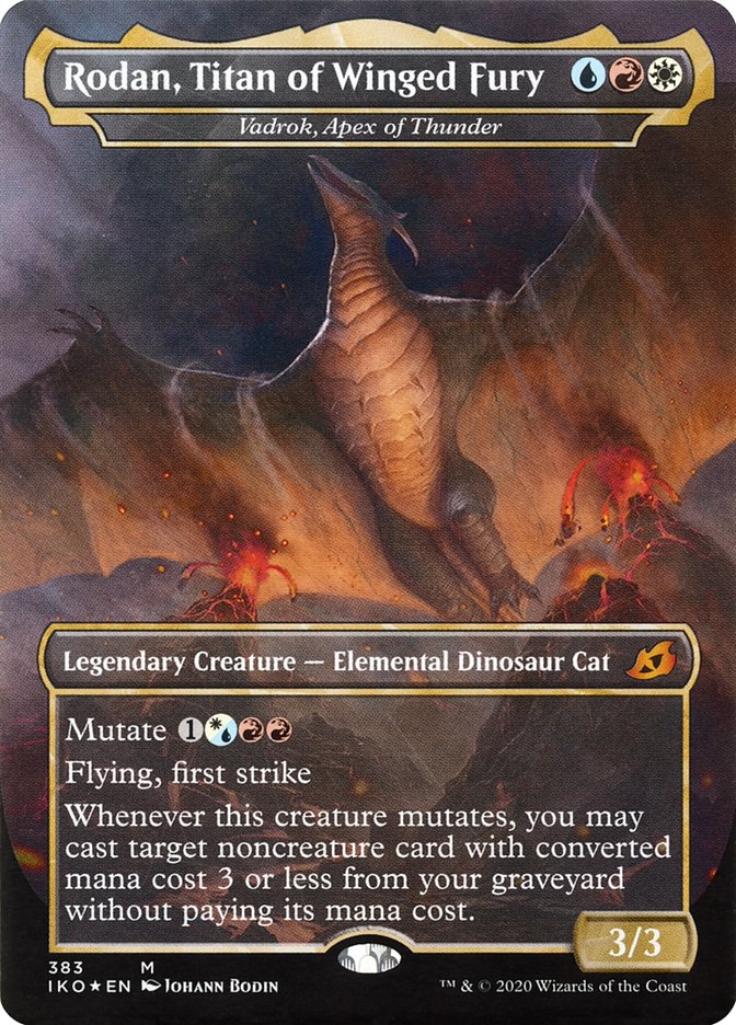 Vadrok, Apex of Thunder - Rodan, Titan of Winged Fury (Godzilla Series) [Ikoria: Lair of Behemoths] MTG Single Magic: The Gathering    | Red Claw Gaming