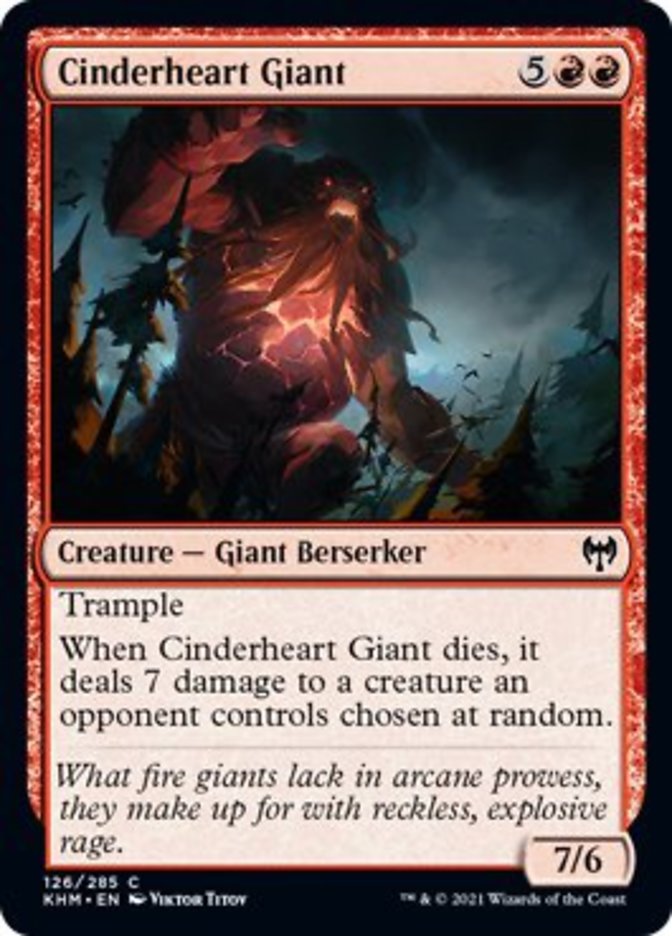 Cinderheart Giant [Kaldheim] MTG Single Magic: The Gathering    | Red Claw Gaming