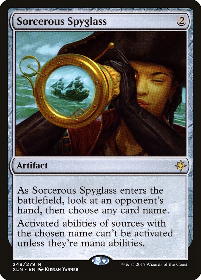 Sorcerous Spyglass [Ixalan] MTG Single Magic: The Gathering    | Red Claw Gaming