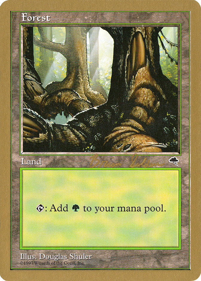 Forest (bs348) (Brian Selden) [World Championship Decks 1998] MTG Single Magic: The Gathering    | Red Claw Gaming