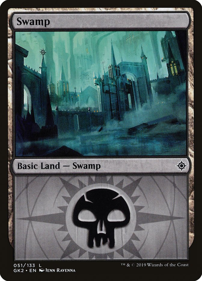 Swamp (51) [Ravnica Allegiance Guild Kit] MTG Single Magic: The Gathering    | Red Claw Gaming