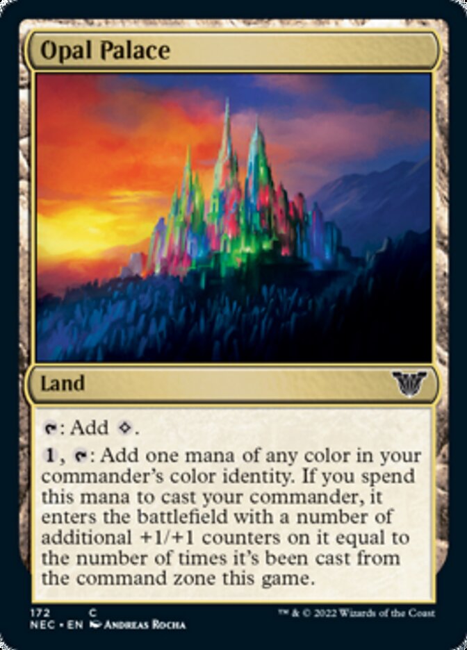 Opal Palace [Kamigawa: Neon Dynasty Commander] MTG Single Magic: The Gathering    | Red Claw Gaming