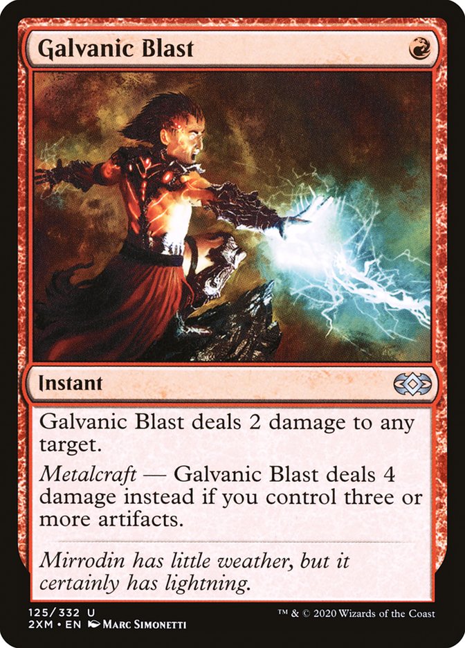 Galvanic Blast [Double Masters] MTG Single Magic: The Gathering    | Red Claw Gaming