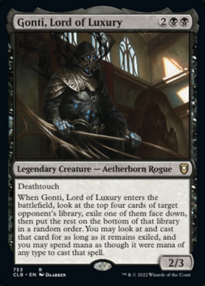 Gonti, Lord of Luxury [Commander Legends: Battle for Baldur's Gate] MTG Single Magic: The Gathering    | Red Claw Gaming