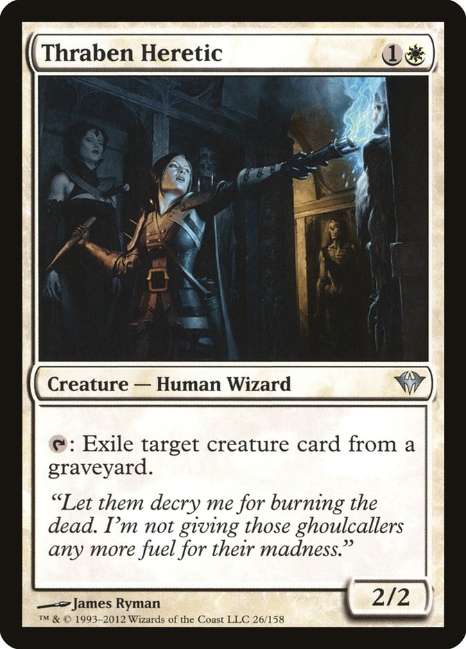 Thraben Heretic [Dark Ascension] MTG Single Magic: The Gathering    | Red Claw Gaming