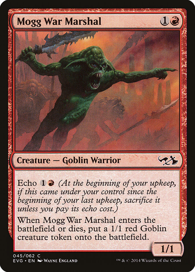 Mogg War Marshal (Elves vs. Goblins) [Duel Decks Anthology] MTG Single Magic: The Gathering    | Red Claw Gaming