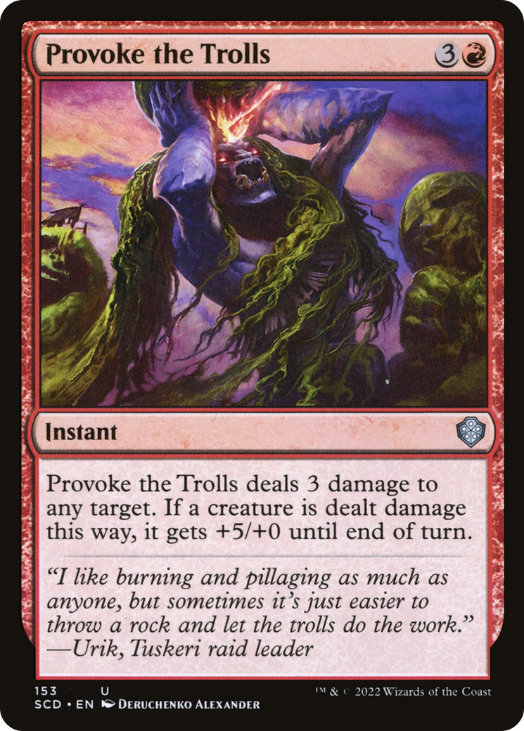 Provoke the Trolls [Starter Commander Decks] MTG Single Magic: The Gathering    | Red Claw Gaming