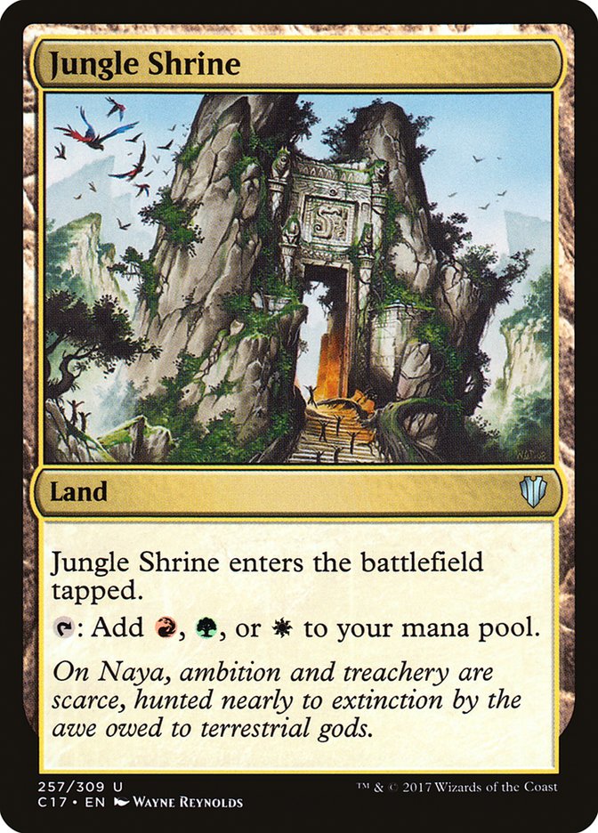 Jungle Shrine [Commander 2017] MTG Single Magic: The Gathering    | Red Claw Gaming