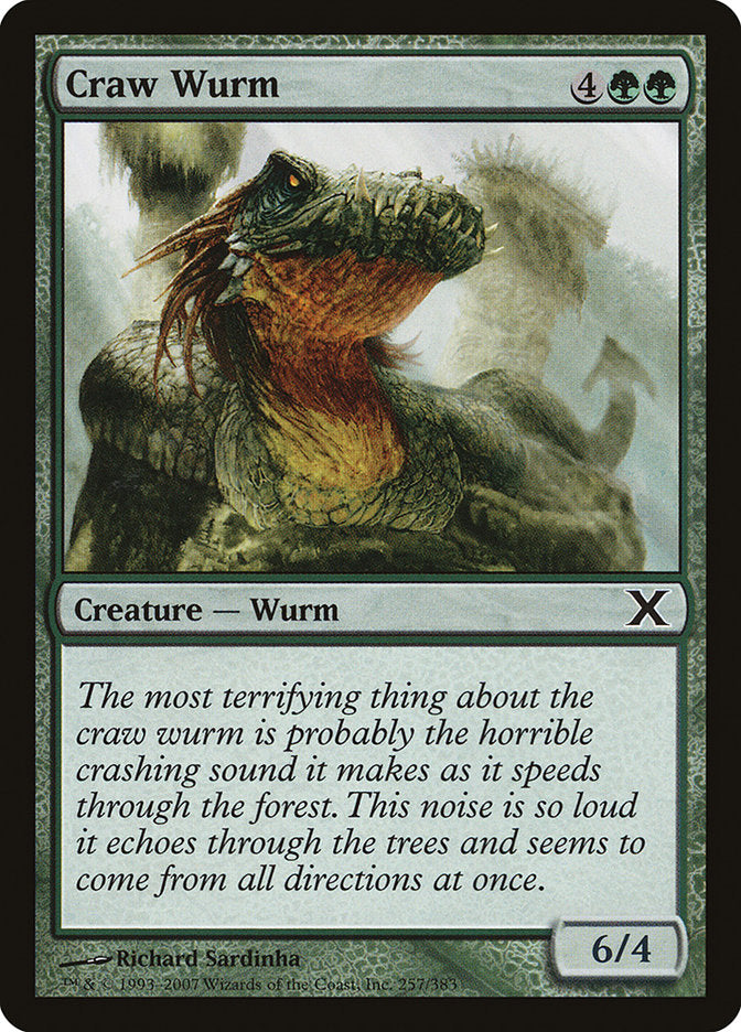 Craw Wurm [Tenth Edition] MTG Single Magic: The Gathering    | Red Claw Gaming