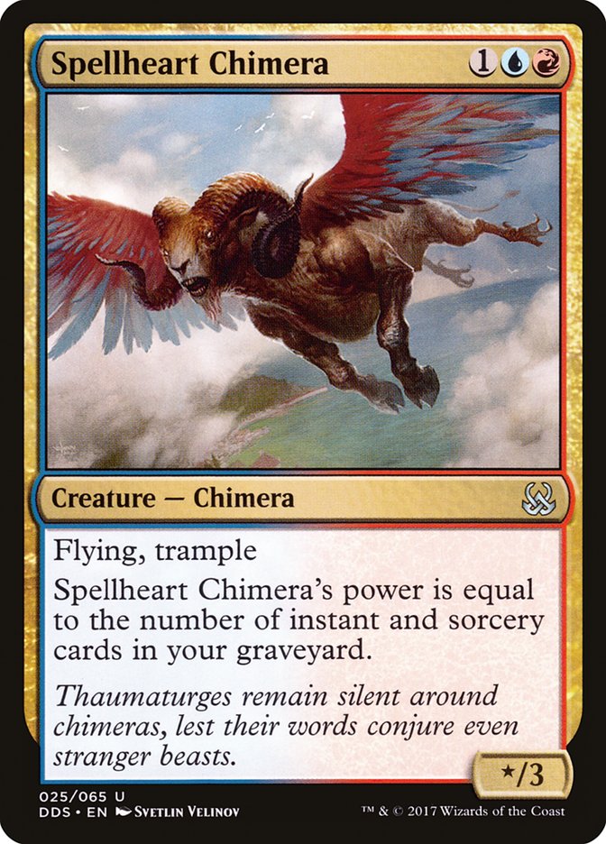 Spellheart Chimera [Duel Decks: Mind vs. Might] MTG Single Magic: The Gathering    | Red Claw Gaming