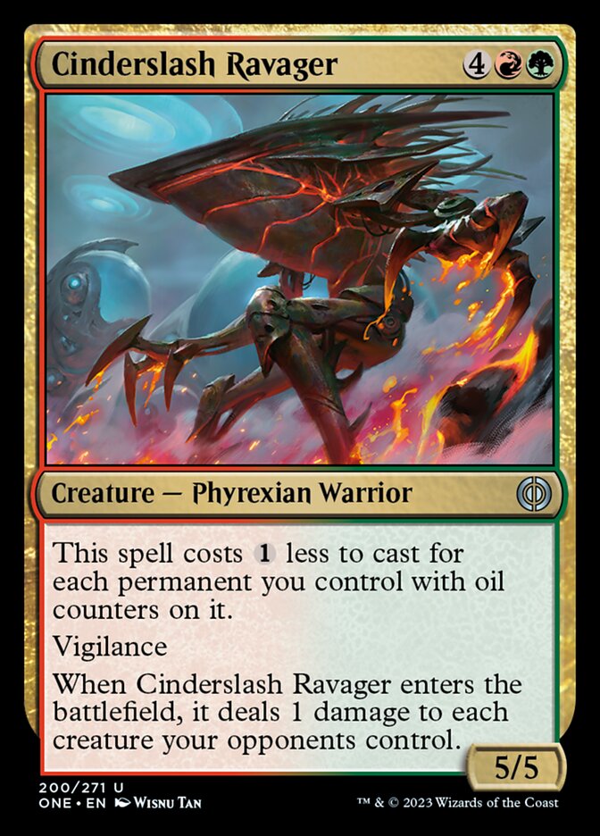 Cinderslash Ravager [Phyrexia: All Will Be One] MTG Single Magic: The Gathering    | Red Claw Gaming