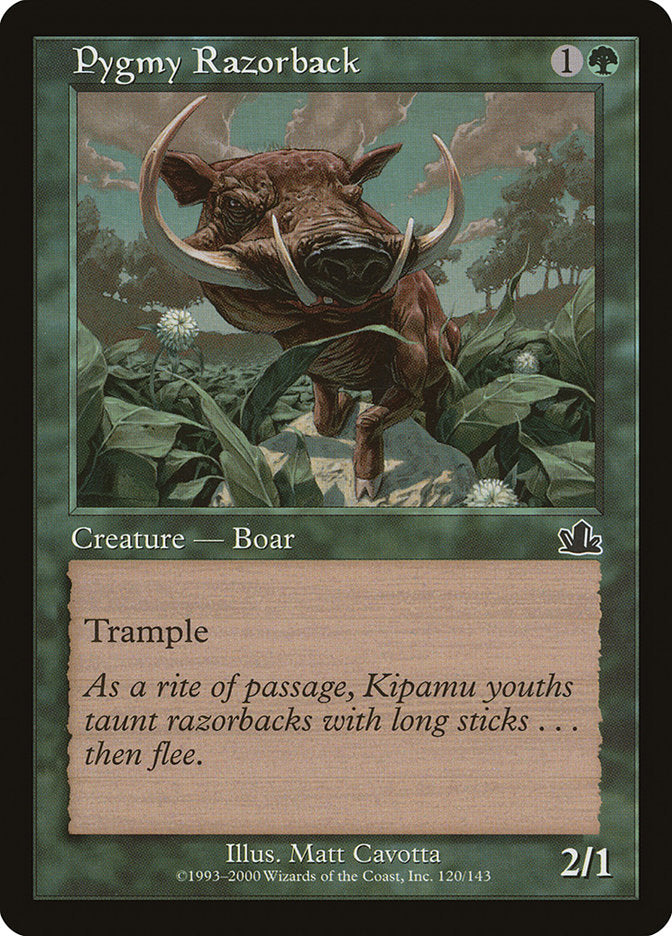 Pygmy Razorback [Prophecy] MTG Single Magic: The Gathering    | Red Claw Gaming