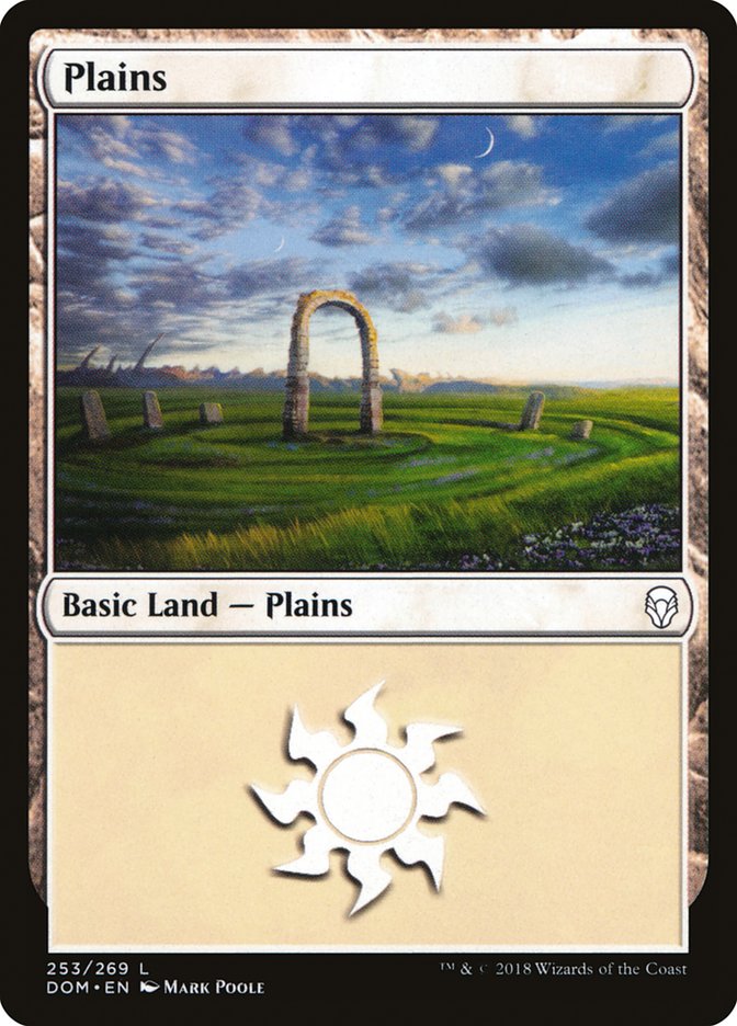 Plains (253) [Dominaria] MTG Single Magic: The Gathering    | Red Claw Gaming