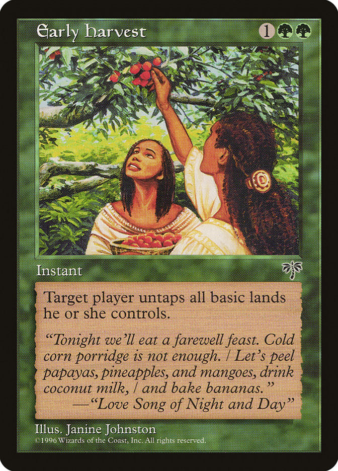 Early Harvest [Mirage] MTG Single Magic: The Gathering    | Red Claw Gaming