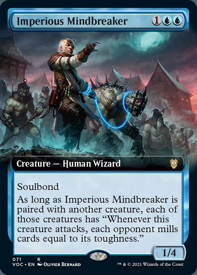 Imperious Mindbreaker (Extended Art) [Innistrad: Crimson Vow Commander] MTG Single Magic: The Gathering    | Red Claw Gaming