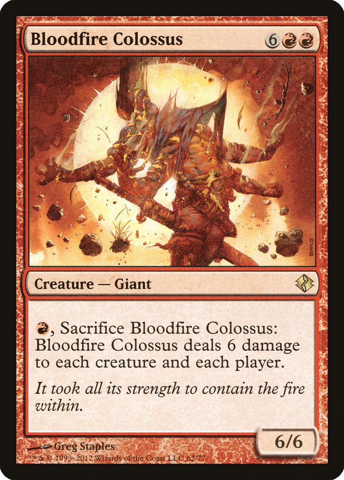 Bloodfire Colossus [Duel Decks: Venser vs. Koth] MTG Single Magic: The Gathering    | Red Claw Gaming