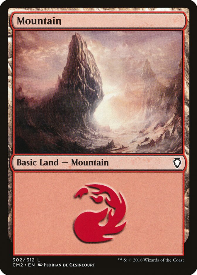 Mountain (302) [Commander Anthology Volume II] MTG Single Magic: The Gathering    | Red Claw Gaming