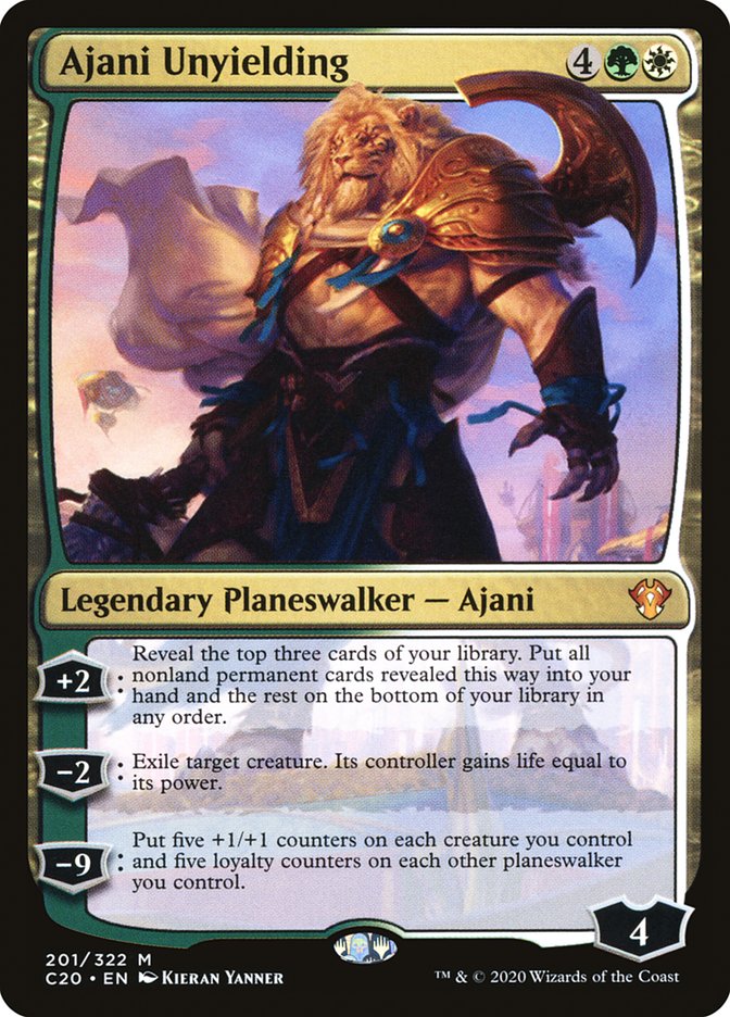 Ajani Unyielding [Commander 2020] MTG Single Magic: The Gathering    | Red Claw Gaming