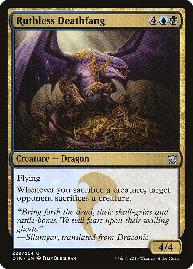 Ruthless Deathfang [Dragons of Tarkir] MTG Single Magic: The Gathering    | Red Claw Gaming