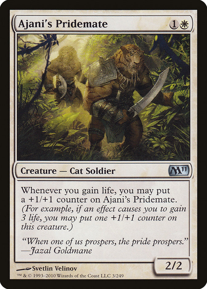 Ajani's Pridemate [Magic 2011] MTG Single Magic: The Gathering    | Red Claw Gaming